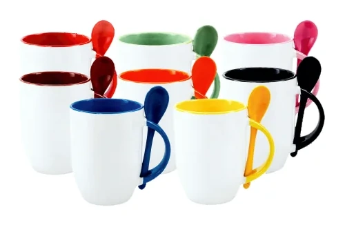 Caneca com Colher Cônica