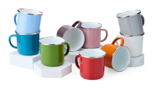 Caneca 11 oz de Alumínio Esmaltada